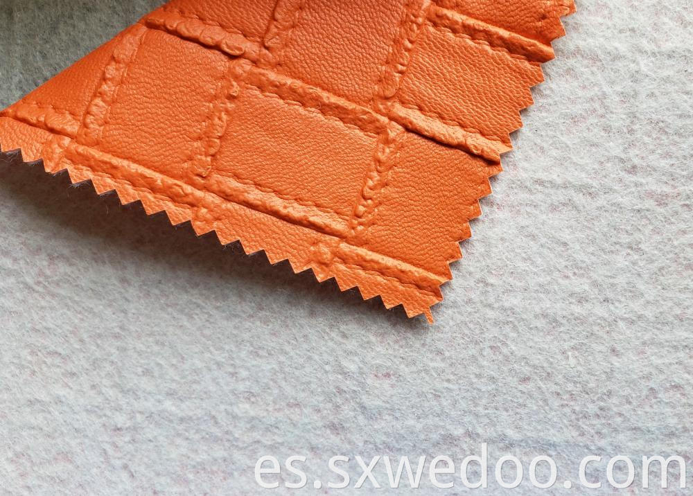 Pvc Leather Fabric Orange